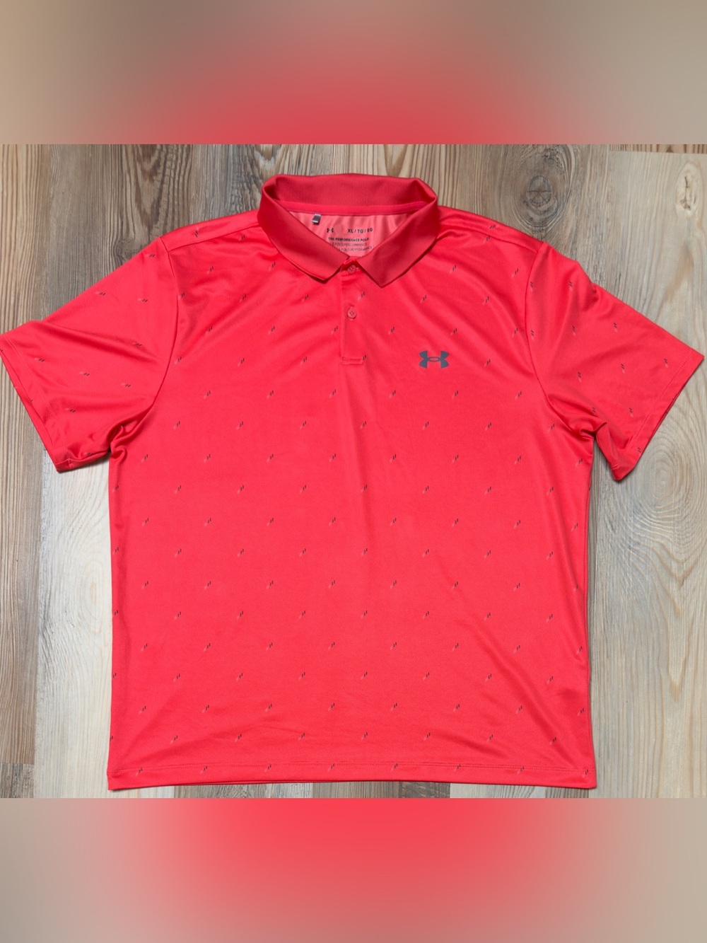 Under Armour Men’s XL Red Performance Golf Polo Shirt Loose Fit